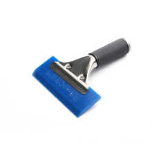 Blue high quality  dry shower window cleaning rectangle vinyl squeegee with stainless steel T-handle